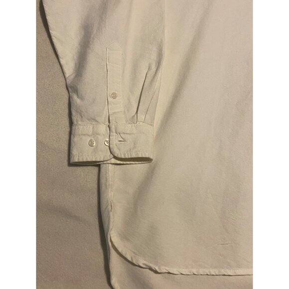 Urban Outfitters White Cotton Button-Up Shirt XL - Picture 5 of 11